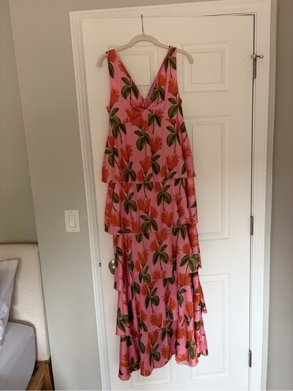 Lulu's Pink Tropical Floral Maxi Dress